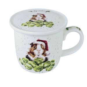 Royal Worcester Wrendale Designs by Hannah Dale SPROUTS Hamster Coffee Tea Mug